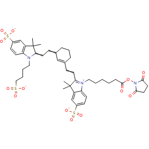 Chemical structure of Trisulfo-Cy7 NHS ester , AChemBlock AD287582