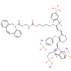Chemical structure of IRDye 800 DBCO , AChemBlock AD287584