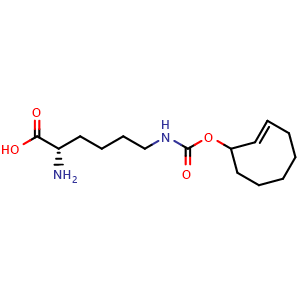 Chemical structure of N-(2E)-TCO-L-lysine , CAS 1580501-94-5, AChemBlock AD287604