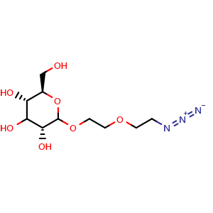Chemical structure of Glc-N3 , AChemBlock AD287608