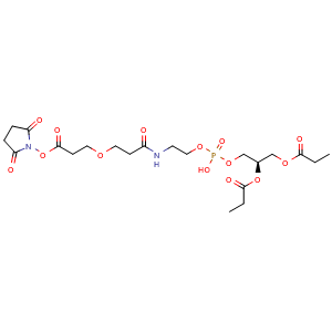 Chemical structure of DSPE-PEG4-NHS ester , AChemBlock AD287623