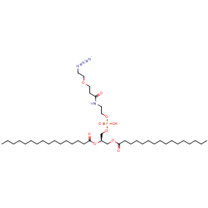Chemical structure of DPPE-PEG1-azide , AChemBlock AD287630