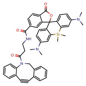 Chemical structure of SiR-DBCO , CAS 2259859-41-9, AChemBlock AD287647