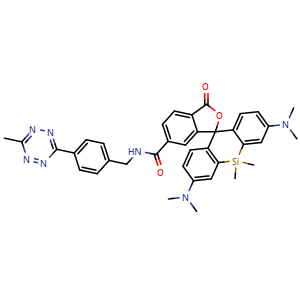 Chemical structure of SiR-Me-tetrazine , AChemBlock AD287648