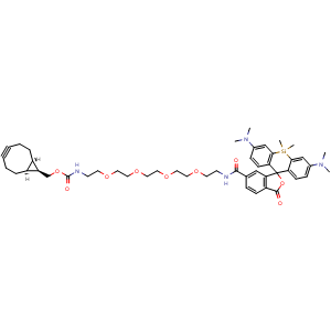 Chemical structure of SiR-PEG4-BCN , AChemBlock AD287650