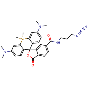 Chemical structure of SiR-azide , CAS 3031722-00-3, AChemBlock AD287653