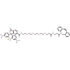 Chemical structure of SiR-PEG4-DBCO , AChemBlock AD287654