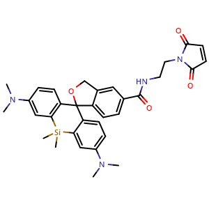 Chemical structure of HMSiR-amide-Mal , AChemBlock AD287663