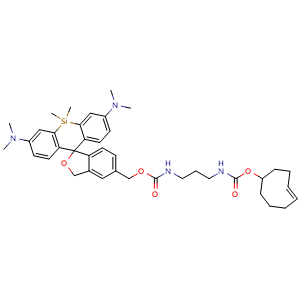 Chemical structure of HMSiR-carbamate-(4E)-TCO , AChemBlock AD287667