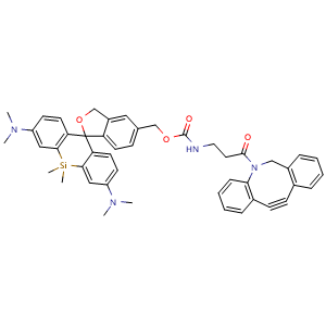 Chemical structure of HMSiR-carbamate-DBCO , AChemBlock AD287668