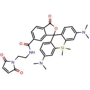 Chemical structure of SiR-Maleimide , CAS 2296718-56-2, AChemBlock AD287675