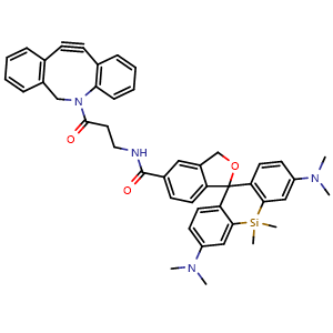 Chemical structure of HMSiR-amide-DBCO , AChemBlock AD287679