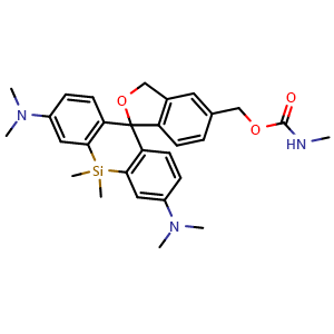 Chemical structure of HMSiR-carbamate-Me , AChemBlock AD287681