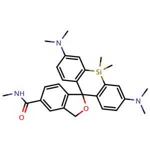 Chemical structure of HMSiR-amide-Me , AChemBlock AD287683