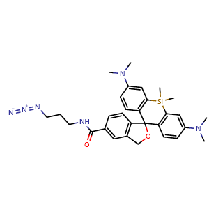 Chemical structure of HMSiR-amide-N3 , AChemBlock AD287685