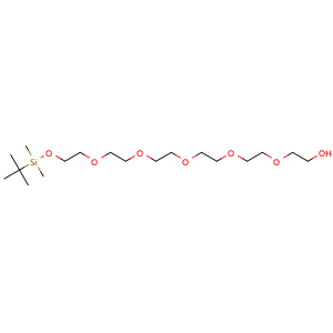 Chemical structure of Tbdms-PEG6-alcohol , CAS 194281-47-5, AChemBlock AD287693