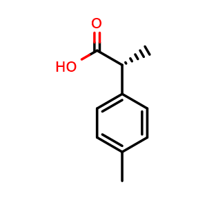Chemical structure of (R)-2-(p-Tolyl)propanoic acid , CAS 124709-71-3, AChemBlock AD287754