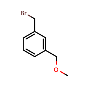 Chemical structure of 1-(Bromomethyl)-3-(methoxymethyl)benzene , CAS 125604-03-7, AChemBlock AD287791