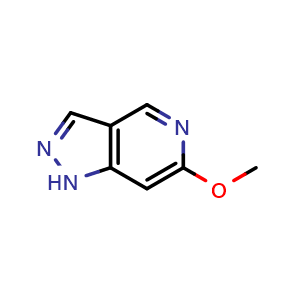 Chemical structure of 6-Methoxy-1H-pyrazolo[4,3-c]pyridine , CAS 1260664-06-9, AChemBlock AD287801