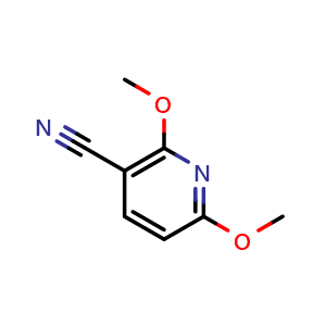 Chemical structure of 2,6-Dimethoxynicotinonitrile , CAS 121643-45-6, AChemBlock AD287805