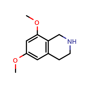 Chemical structure of 6,8-Dimethoxy-1,2,3,4-tetrahydroisoquinoline , CAS 88207-92-5, AChemBlock AD287811