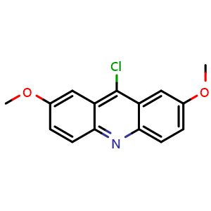 Chemical structure of 9-Chloro-2,7-dimethoxyacridine , CAS 6526-92-7, AChemBlock AD287814