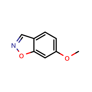 Chemical structure of 6-Methoxybenzo[d]isoxazole , CAS 39835-05-7, AChemBlock AD287816