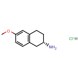 Chemical structure of (S)-6-Methoxy-2-aminotetralin hydrochloride , CAS 1229244-88-5, AChemBlock AD287822