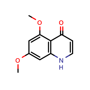 Chemical structure of 5,7-Dimethoxyquinolin-4(1H)-one , CAS 190516-88-2, AChemBlock AD287823