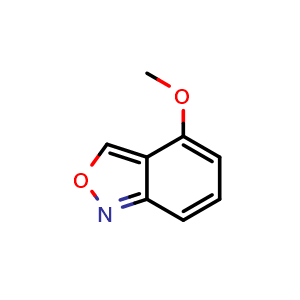 Chemical structure of 4-Methoxybenzo[c]isoxazole , CAS 3034305-83-1, AChemBlock AD287824
