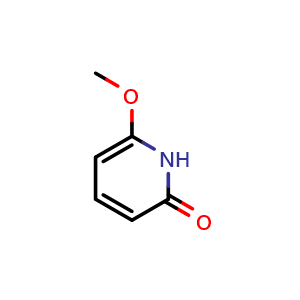 Chemical structure of 6-Methoxypyridin-2(1H)-one , CAS 22385-36-0, AChemBlock AD287833