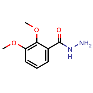 Chemical structure of 2,3-Dimethoxybenzohydrazide , CAS 321195-74-8, AChemBlock AD287837