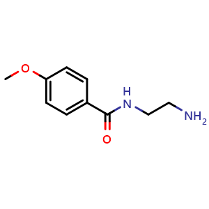Chemical structure of N-(2-aminoethyl)-4-methoxybenzamide , CAS 65136-87-0, AChemBlock AD287862