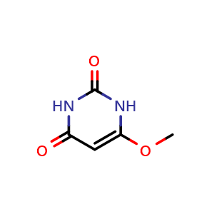 Chemical structure of 6-Methoxypyrimidine-2,4(1H,3H)-dione , CAS 29458-38-6, AChemBlock AD287864