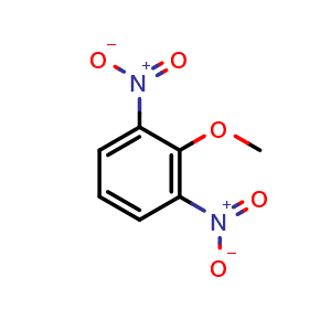Chemical structure of 2,6-Dinitrophenyl Methyl Ether , CAS 3535-67-9, AChemBlock AD287891