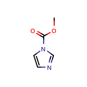 Chemical structure of Methyl 1H-imidazole-1-carboxylate , CAS 61985-23-7, AChemBlock AD287933