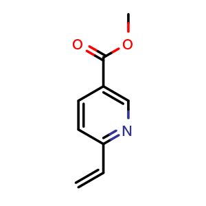 Chemical structure of Methyl 6-vinylnicotinate , CAS 103440-76-2, AChemBlock AD287964
