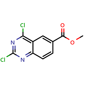 Chemical structure of Methyl 2,4-dichloroquinazoline-6-carboxylate , CAS 1286330-08-2, AChemBlock AD287969