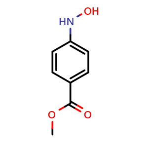 Chemical structure of Methyl 4-(hydroxyamino)benzoate , CAS 24226-29-7, AChemBlock AD287975