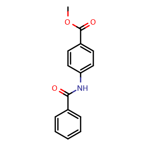 Chemical structure of Methyl 4-benzamidobenzoate , CAS 39799-73-0, AChemBlock AD287976
