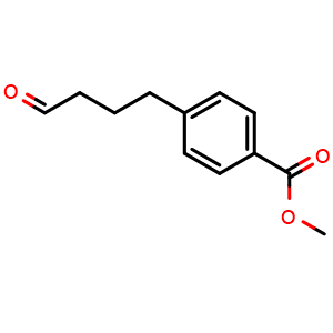 Chemical structure of 4-(4-Oxobutyl)benzoic Acid Methyl Ester , CAS 106200-41-3, AChemBlock AD287977