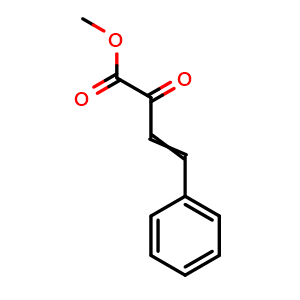 Chemical structure of Methyl 2-oxo-4-phenylbut-3-enoate , CAS 6395-86-4, AChemBlock AD288012