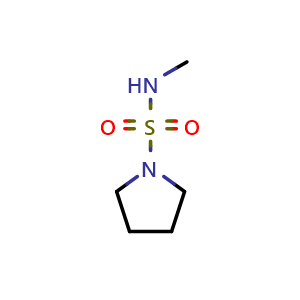 Chemical structure of N-methyl-1-Pyrrolidinesulfonamide , CAS 90810-17-6, AChemBlock AD288018