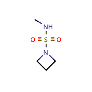 Chemical structure of N-methylazetidine-1-sulfonamide , CAS 1849360-83-3, AChemBlock AD288019