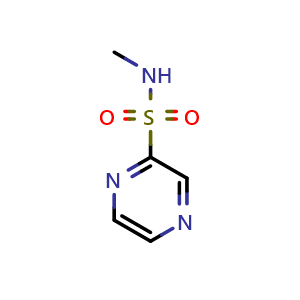 Chemical structure of N-methylpyrazine-2-sulfonamide , CAS 1420838-86-3, AChemBlock AD288020