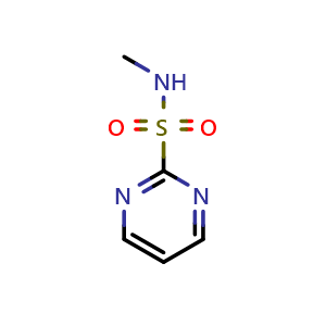 Chemical structure of N-methylpyrimidine-2-sulfonamide , CAS 1420881-41-9, AChemBlock AD288021