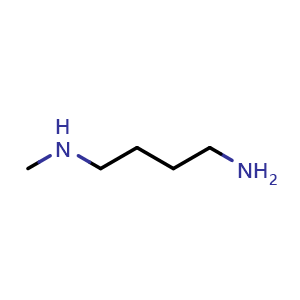 Chemical structure of N1-Methylbutane-1,4-diamine , CAS 14475-60-6, AChemBlock AD288024