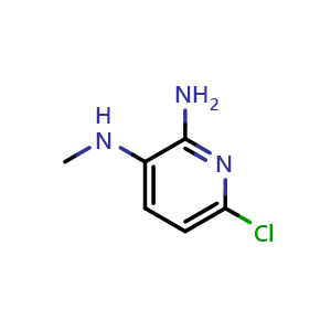 Chemical structure of 6-Chloro-N3-methylpyridine-2,3-diamine , CAS 246543-36-2, AChemBlock AD288035
