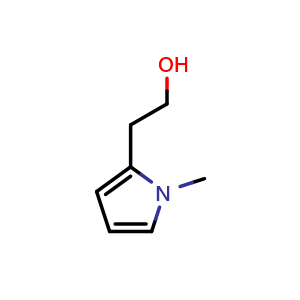 Chemical structure of 2-(1-Methyl-1H-pyrrol-2-yl)ethanol , CAS 61380-25-4, AChemBlock AD288090