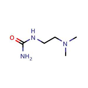 Chemical structure of 1-(2-(dimethylamino)ethyl)urea , CAS 60514-71-8, AChemBlock AD288131